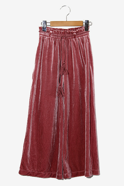 Mps エムピーエス ベロア ワイドパンツ 140 Purple 紫 秋冬 子供服 キッズ 004 ベクトルパーク