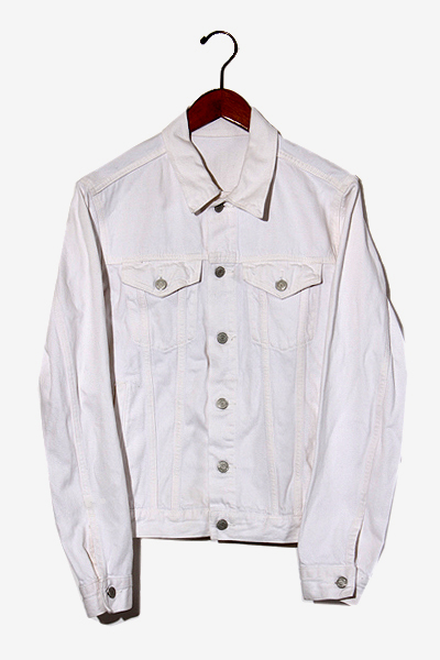 Gap ギャップ コットン デニムジャケット Gジャン S White 白 メンズ 004 ベクトルパーク