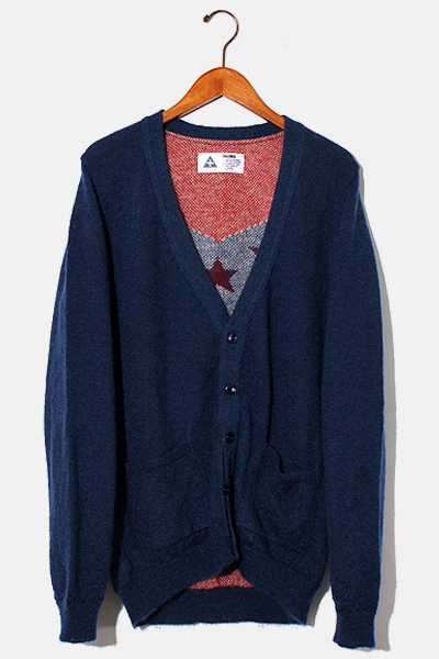 Challenger チャレンジャー モヘア ニット カーディガン M Navy ネイビー メンズ 004 ベクトルパーク