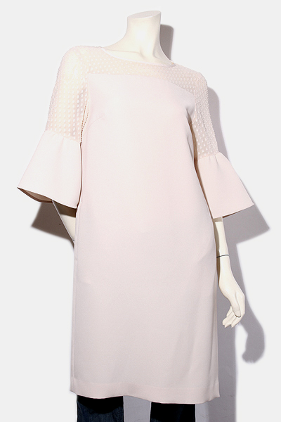 17 Anayi アナイ ダブルクロスドットコンビワンピース 14 350 41 38 クリーム レディース 004 ベクトルパーク