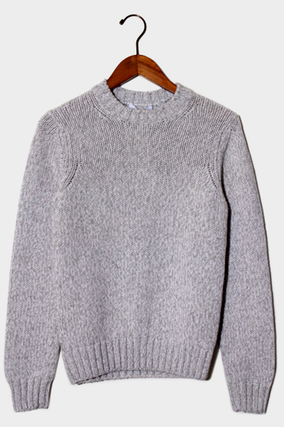 未使用品 18aw Cruciani クルチアーニ カシミヤ ケーブルクルーネックニット セーター 46 Grey グレー 21 15 0428 115 メンズ 004 ベクトルパーク