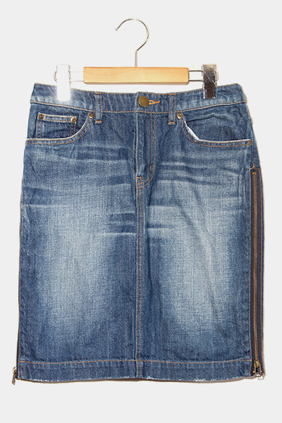 Lanvin En Bleu ランバンオンブルー サイドジップ タイト デニムスカート 36 Indigo インディゴ レディース 004 ベクトルパーク