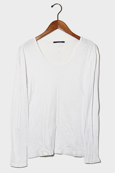 Ships Jet Blue シップスジェットブルー フライス ミリタリーtee 長袖 Tシャツ カットソー S White ホワイト 122 05 0040 メンズ 004 ベクトルパーク
