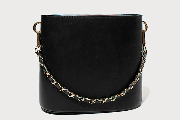 Marco Bianchini マルコビアンチーニ レザー バケツ チェーン ハンド ショルダー バッグ Black ブラック レディース 004 ベクトルパーク