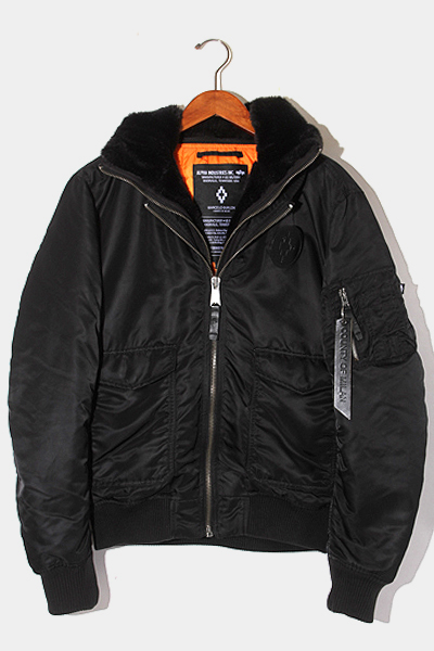 あすつく Burlon Marcelo ブロン マルセロ メンズ マルチワッペン 古着 中古 サイズxxsmall フライトジャケット Ma 1 Alpha ジャケット