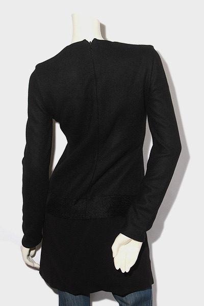 Neil Barrett ニールバレット ウール ドッキング ワンピース 38 BLACK 