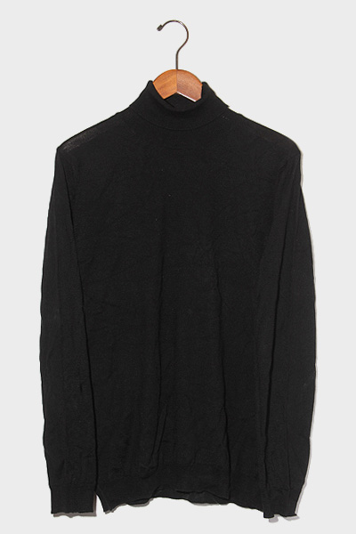 Zara ザラ タートルネック プルオーバー ニット セーター M Black ブラック 7148 300 800 メンズ 004 ベクトルパーク