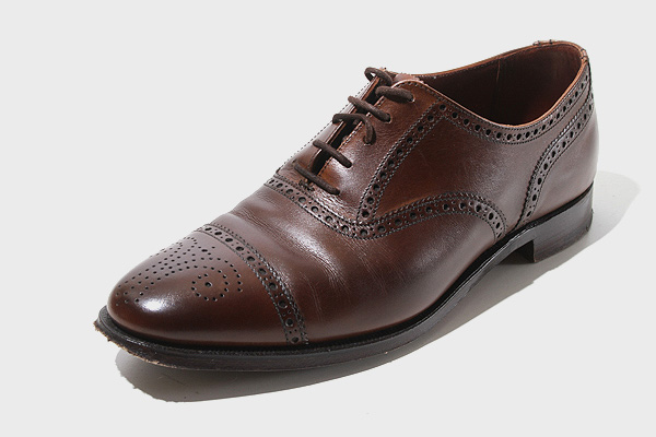 CROCKETT&JONES クロケット&ジョーンズ メインライン 6034 OXFORD COVENTRY コベントリー セミブローグ シューズ 7E D.BROWN/● メンズ