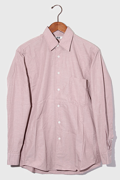 21ss Uniqlo U ユニクロ ユー コットン リネン リラックスフィットシャツ 長袖 S Pink ピンク 331 メンズ 004 ベクトルパーク