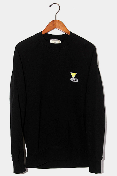 MAISON KITSUNE メゾンキツネ TRIANGLE FOX PATCH スウェット トレーナー S BLACK ブラック DM00317KM0001 /◆ メンズ