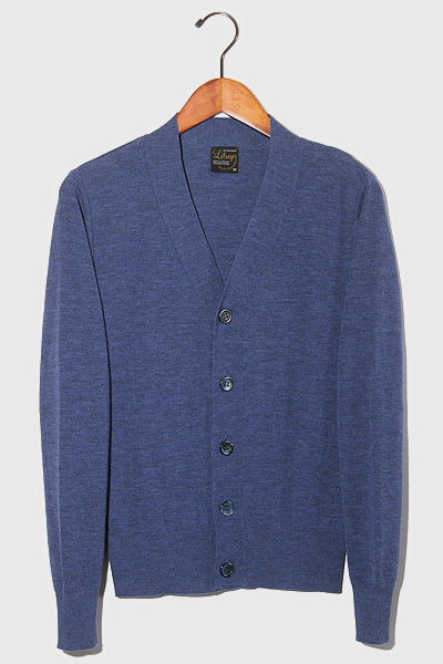 Letroyes ルトロワ ウール Vネック ニット カーディガン M Navy ネイビー Letroyes W1 メンズ レディース 004 ベクトルパーク