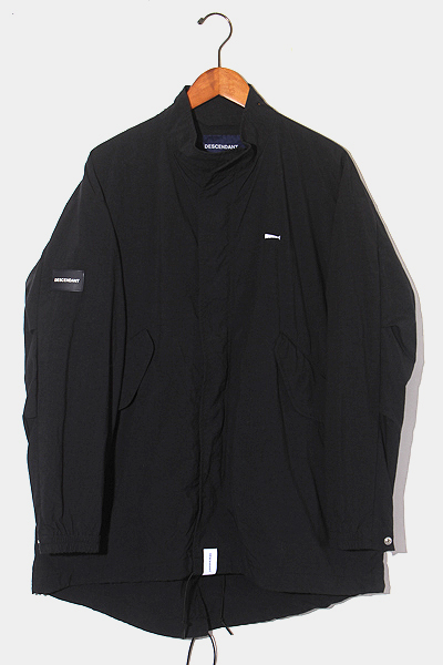 DESCENDANT ディセンダント D-51M NYLON JACKET ナイロンジャケット モッズコート 1 BLACK ブラック 192BRDS-JKM04 /● メンズ