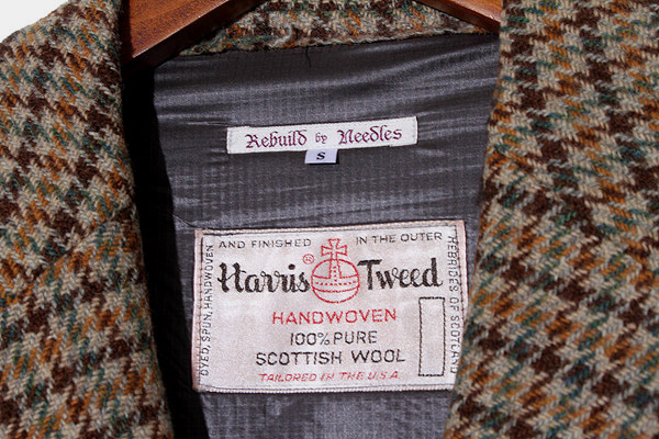 2021AW Rebuild by Needles × Harris Tweed リビルド バイ ニードルズ ハリスツイード TWEED JACKET 中綿 ツイードジャケット S ASSORTED /● メンズ