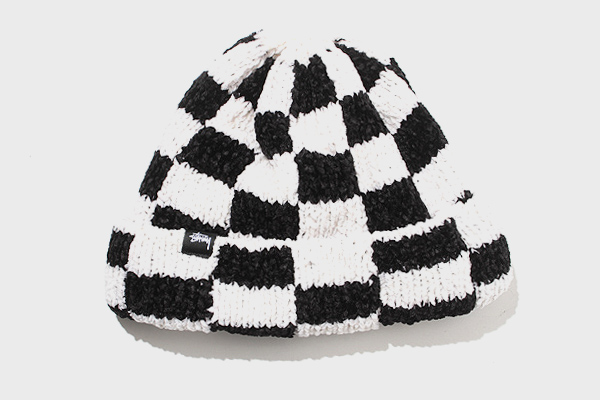 未使用品 2022AW STUSSY ステューシー CROCHET CHECKERED BEANIE 