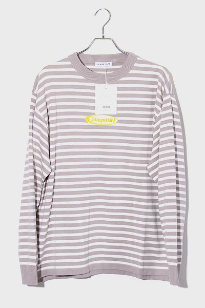 XL 未使用品 2023SS FLAGSTUFF フラグスタフ BORDER KNIT L/S TEE 