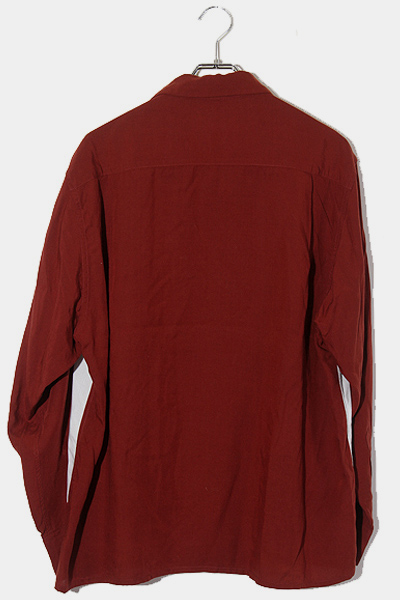 22AW WACKO MARIA ワコマリア TWO-TONE 50'S SHIRT ( TYPE-4 ) 2トーン オープンカラーシャツ M  D-RED ダークレッド 22FW-WMS-OC13 /● メンズ