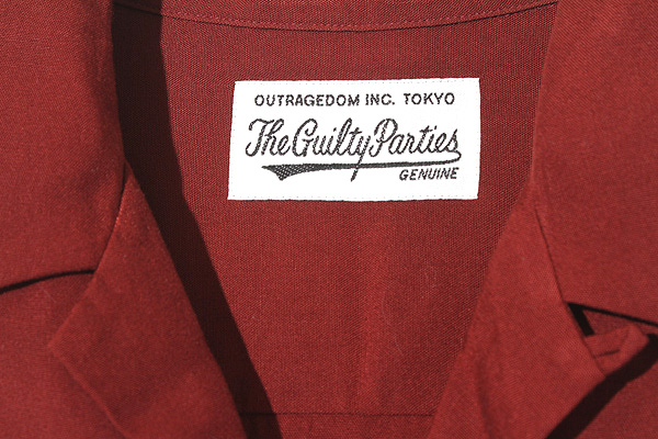 22AW WACKO MARIA ワコマリア TWO-TONE 50'S SHIRT ( TYPE-4 ) 2トーン オープンカラーシャツ M  D-RED ダークレッド 22FW-WMS-OC13 /● メンズ