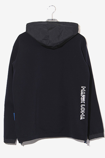 MARK&LONA マーク＆ロナ ロゴ ワッペン ハーフジップアップ 切替 プル  