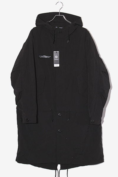 GU UNDERCOVER 2WAYオーバーサイズ くびれる モッズコート ブラック L 