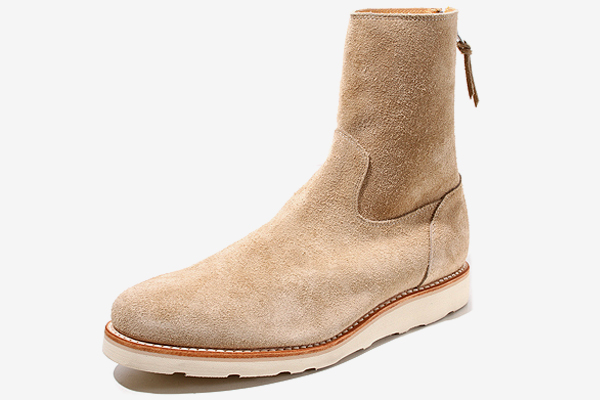 新品 MINEDENIM Suede Boots レザー バックジップ ブーツ