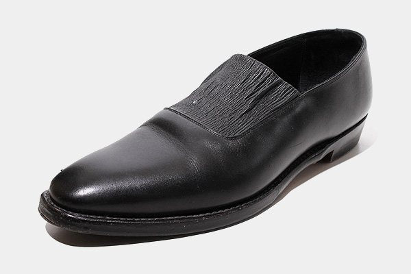 25.0cm 2023SS RAINMAKER レインメーカー SHIRRING OPERA PUMPS カーフ 