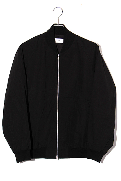 ATON エイトン フライトジャケット ブラック セール】【ATON / エイトン】STRETCH WOOLY NYLON FLIGHT JACKET