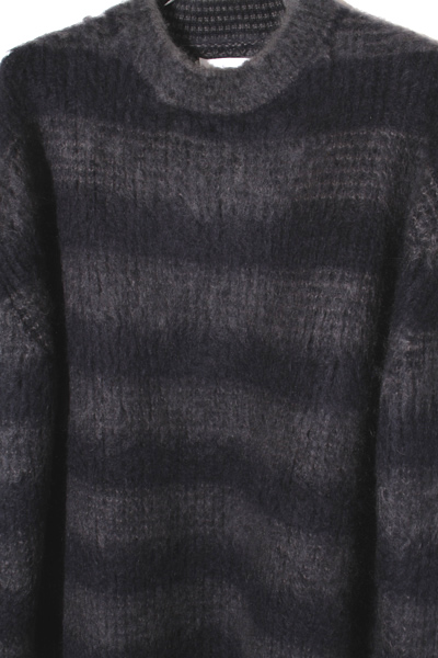 ジルサンダー　ストライプ モヘヤ ニット　定価１０万　新品同様　48　L ジルサンダー ストライプ モヘヤ ニット 定価10万 新品同様 48 L