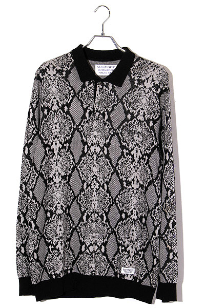 2023AW WACKO MARIA ワコマリア SIZE:M PYTHON KNIT POLO SHIRT 