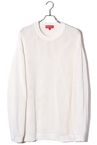 22SS Supreme シュプリーム SIZE:XL Open Knit Small Box Sweater  