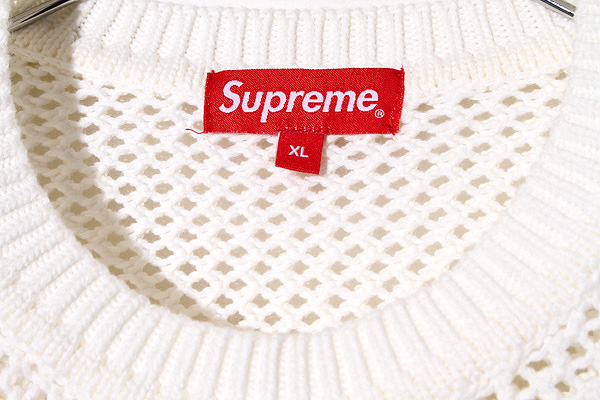 22SS Supreme シュプリーム SIZE:XL Open Knit Small Box Sweater 