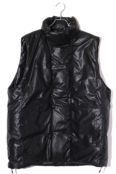 VEIN ヴェイン SIZE:1 PE CALENDER TYPEWRITER DOWN VEST ポリエステル 