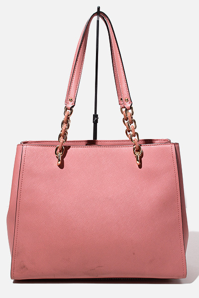 A4対応 MICHAEL KORS トートバッグ レザー ピンク Michael Kors Soft Pink Voyager Medium Tote - Top Zip Leather