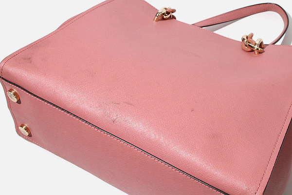 MICHAEL KORS マイケルコース ゴールドチェーン レザー トート