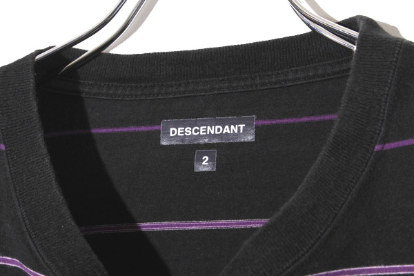 DESCENDANT ディセンダント CACHALOT BORDER LS クルーネック 長袖