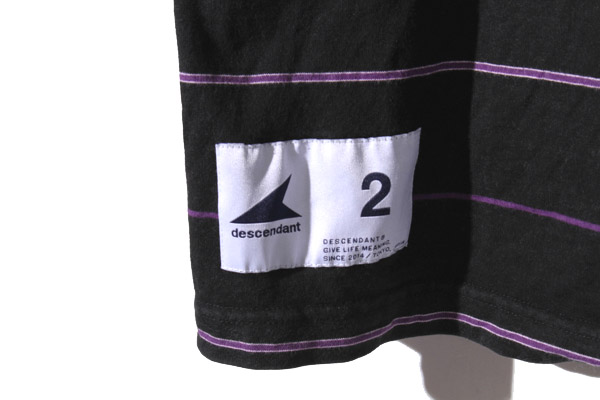 DESCENDANT ディセンダント CACHALOT BORDER LS クルーネック 長袖