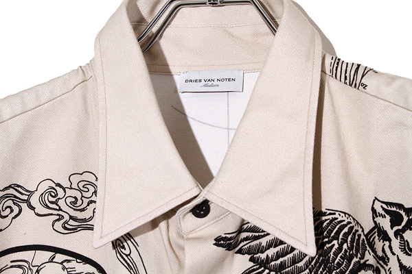 【Dries Van Noten】 コットン ポプリン シャツ 2023AW DRIES VAN NOTEN ドリスヴァンノッテン Short Sleeve