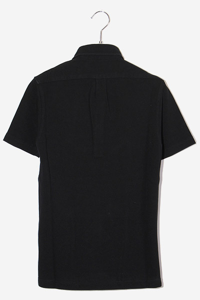 新品タグ付き　シュミーズラコステ　XL 半袖ポロシャツ　黒　ワニ　フランス製 LACOSTE シュミーズ ラコステ CHEMISE ポロシャツ 鹿の子 ワニの