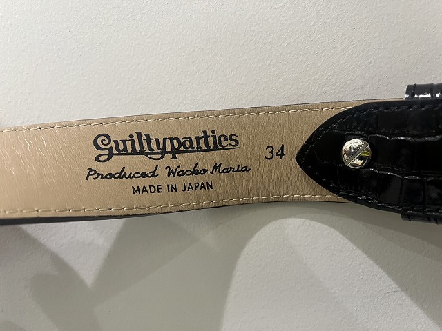 34 未使用品 2025SS WACKO MARIA ワコマリア LEATHER BELT ( TYPE-1 