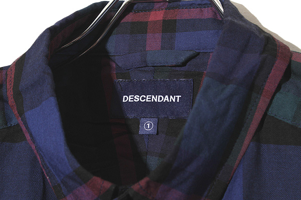 DESCENDANT HYANNIS B.D SS SHIRT チェックシャツ 2021SS DESCENDANT ディセンダント HYANNIS B.D SS SHIRT バンド