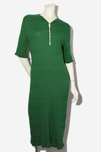 Mame Kurogouchi マメクロゴウチ Geometric Ribbed Knitted Dress ジオ  