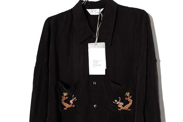 2025SS ANCELLM アンセルム AGING EMBROIDERY SHIRT エイジング 刺繍