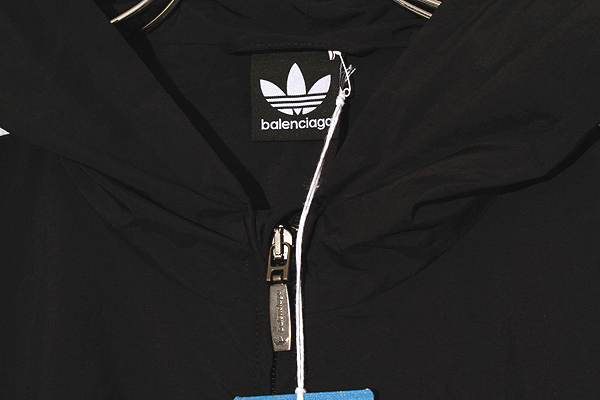 BALENCIAGA × adidas バレンシアガ アディダス Logo Print Zip-Up