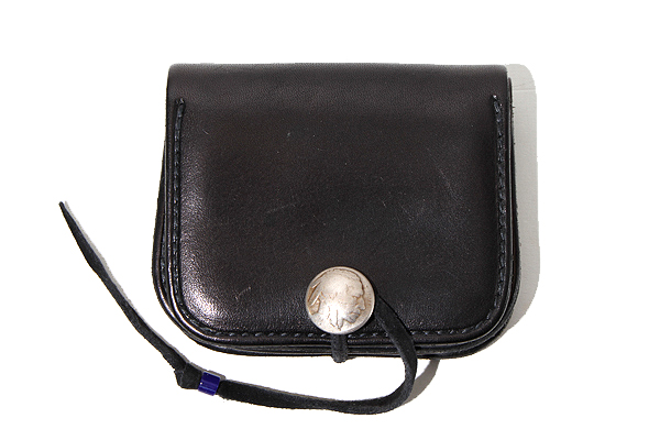 goro's ゴローズ 角型小銭入れ コンチョ レザー コインケース F BLACK