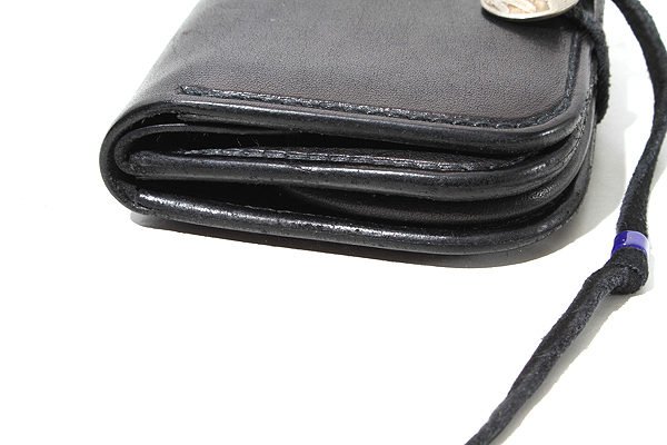 goro's ゴローズ 角型小銭入れ コンチョ レザー コインケース F BLACK