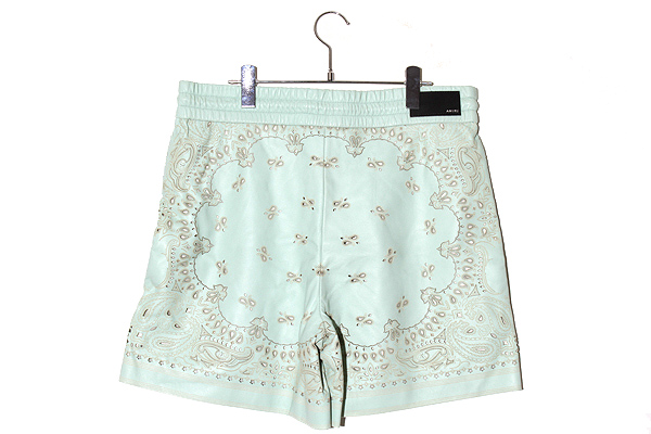 未使用品 2023AW AMIRI アミリ Leather Bandana Short ペイズリー