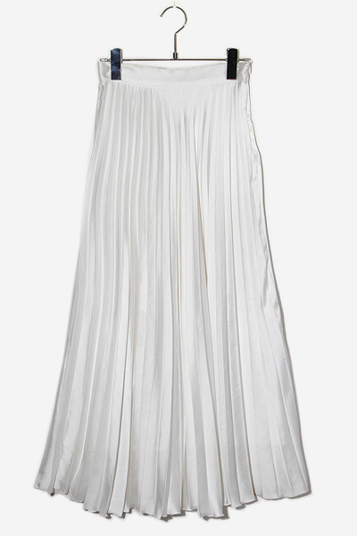 ムータマリン☆定番プリーツスカート☆白ホワイトSサイズ ZARA ザラ プリーツ ロングスカート XS WHITE ホワイト 3564/174