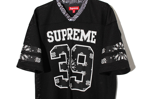 supreme バンダナ フットボールシャツ Mサイズ Supreme☆バンダナ フットボール ジャージ (Supreme/Tシャツ