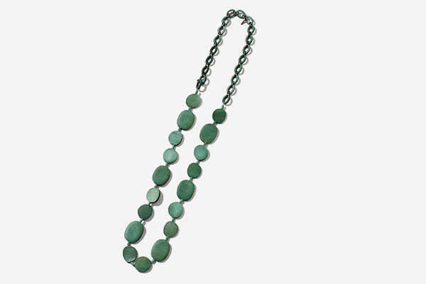 S Max Mara Sマックスマーラ wood necklace ウッド ネックレス GREEN 