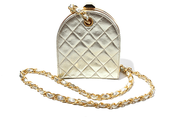 90s CHANEL シャネル マトラッセ ココマーク CC ゴールド金具 がま口 