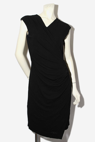 エポカ ノースリーブドレープワンピース（40） EPOCA エポカ ドレープ ノースリーブ ワンピース 40 BLACK ブラック